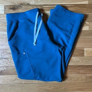 Large Petite Kade Figs Scrub Pants- Caribbean blue